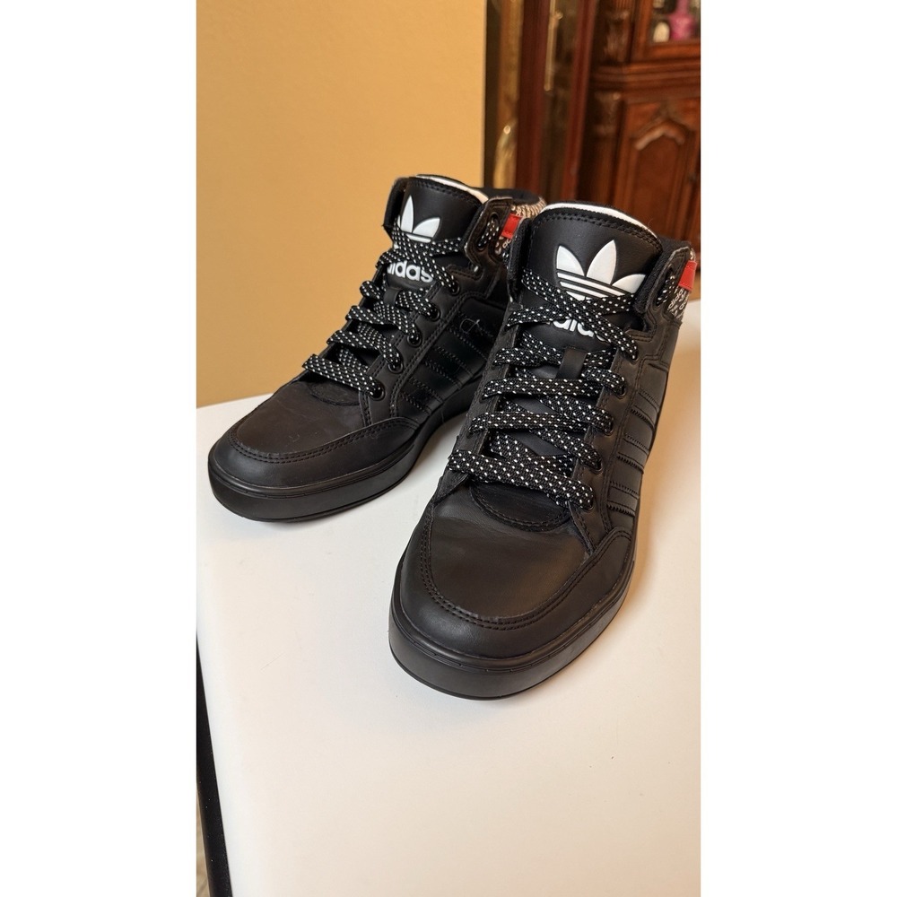 Adidas Originals Mid Top Sneakers Black White‎ FV5466 Men 6 Womens 7.5